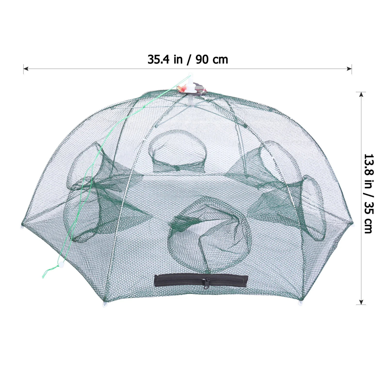 

Six Entrance Foldable Fishing Net Umbrella Shape Steel Wire Support Storage Friendly Easy Catch Crab Lobster Shrimp Minnow