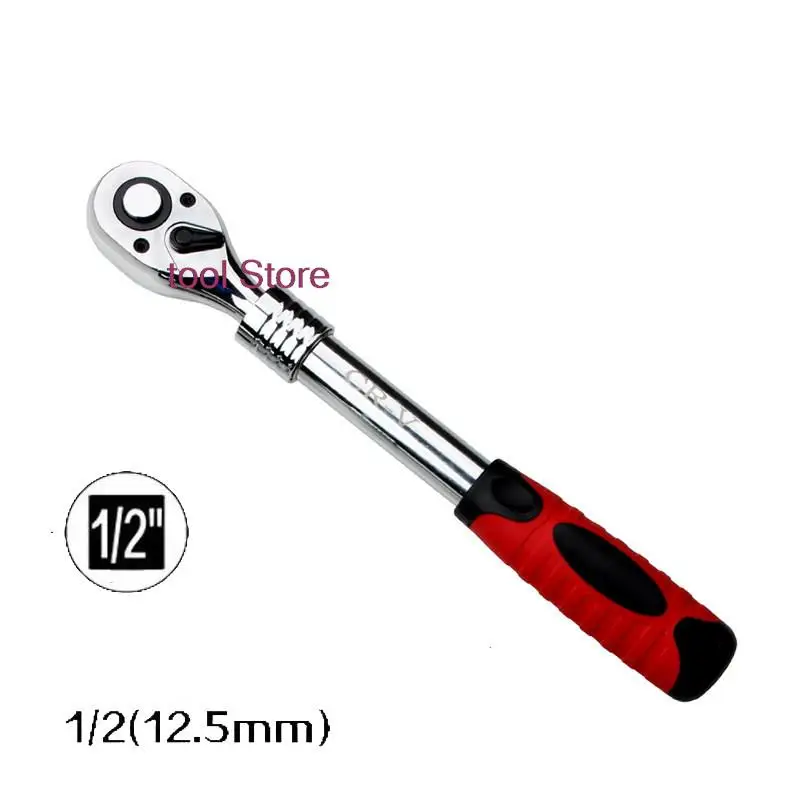 

1/4 "3/8" 1/2 "72 Teeth Telescopic Socket Wrench Ratchet Spanner CR-V Quick Release Professional Hand Tools Auto repair tools