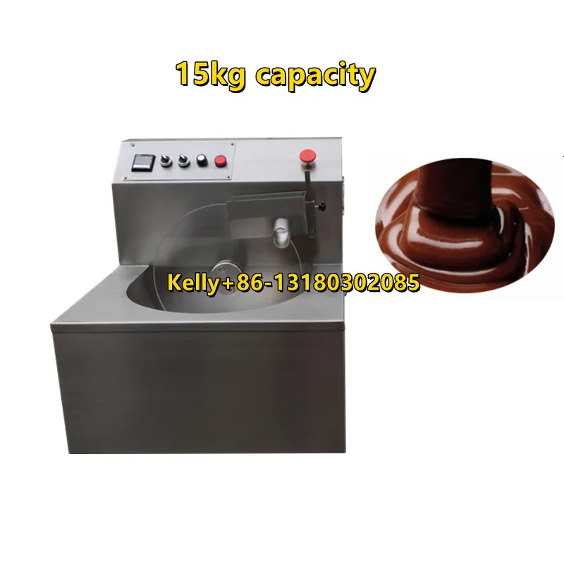 Hot Sale Chocolate Tempering Machinery Melted Chocolate Pouring Machine Chocolate Melting Machine 15kg Electric