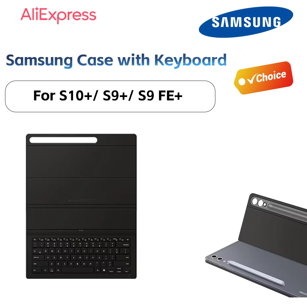

New SAMSUNG original Tablet Case with Ai keyboard and stand for S10+/ S9+/ S9 FE+/ S9 FE+ 5G Tablet EF-DX820UBCGCN Book Cover