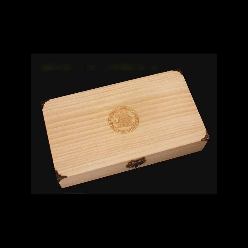 100pcs Coin Storage Box Adjustable Wooden Commemorative Coin Collection Case Container with Adjustment Pad