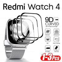 1-3PCS Curved Screen Protector For Xiaomi Redmi Watch 4 Xiami Redmy Xaomi Xiomi Readmi Watch4 Soft Edge Front Film Not Glass