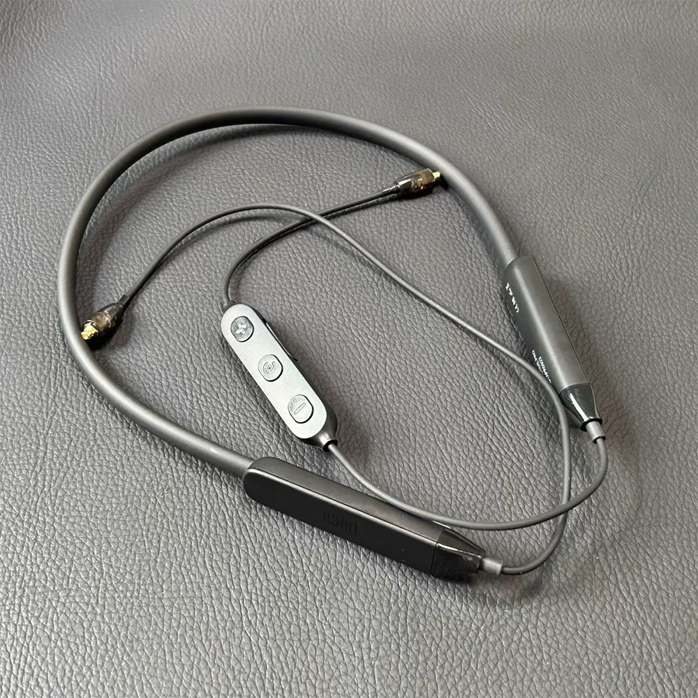 Wireless Bluetooth Neckband Headphones with AAC Lossless HD Decoding, MMCX Detachable Connector, 300mAh Battery for Ultra-Long