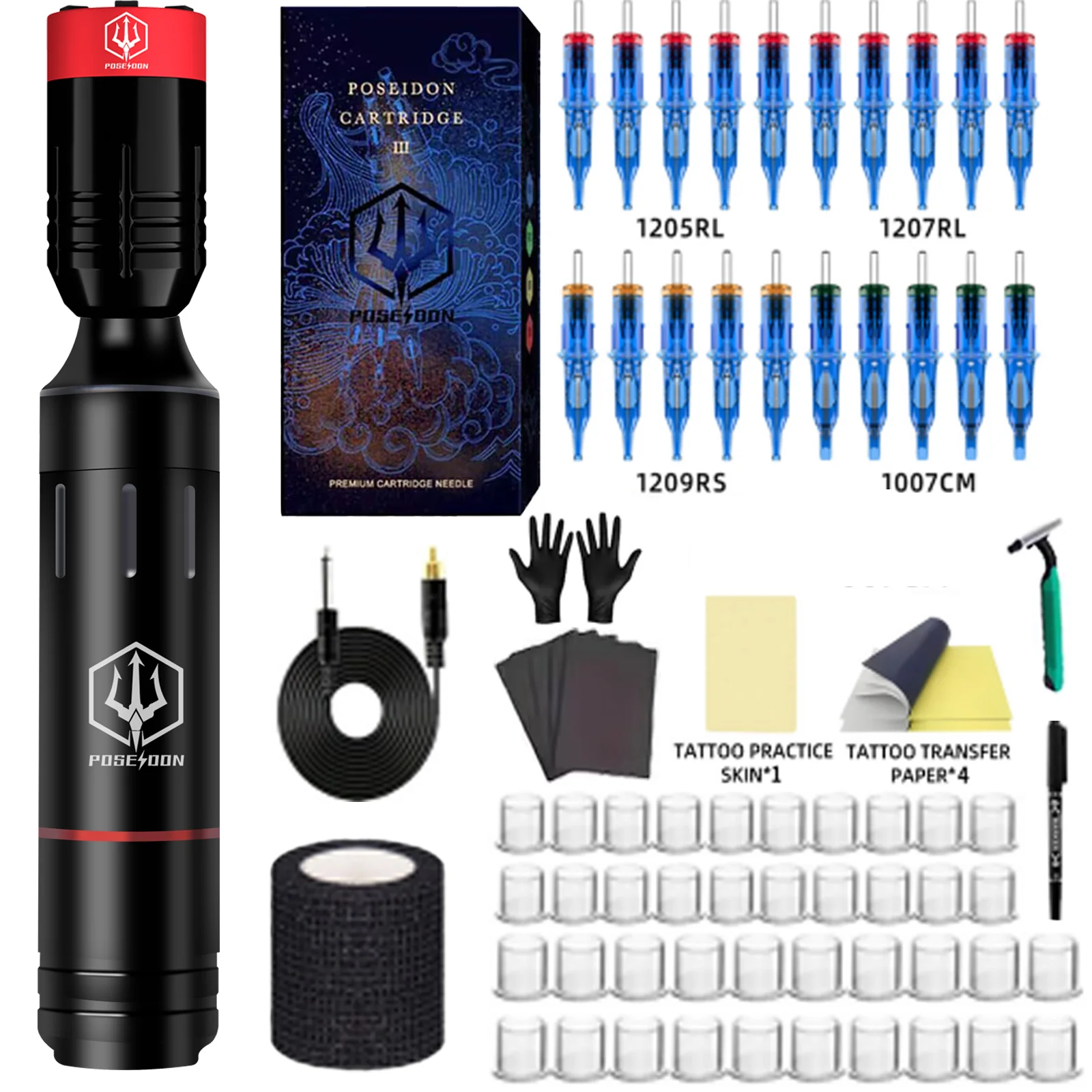 Набор для тату-машинки, с источником питания