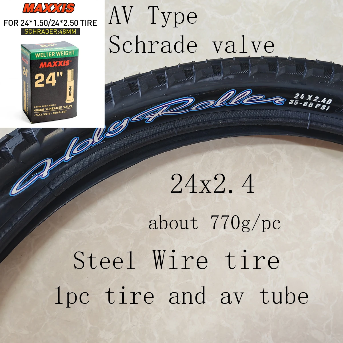 1 st MAXXIS 26 Heilige Roller 26*2.4 26*2.2 24*2.4 BMX Fietsband Straat Chocolade loopvlak Klimmen Staaldraad Band Fietsband