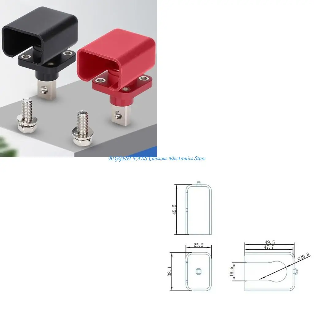

200A Terminals Post Energy Storage All Copper Battery Connectors Adapters