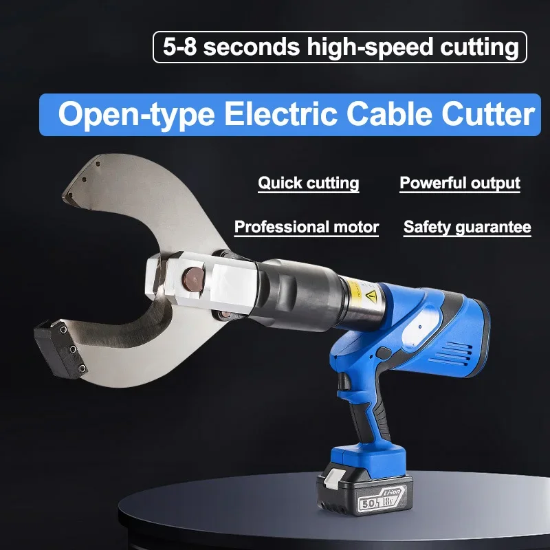 Large Tonnage Portable Open Cut Wire Cutter Hydraulic Cable Cutting Machine Battery Operated Cutter Hydraulic Rescue Tool Cutter