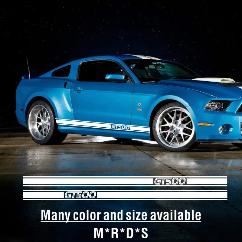 

Car Hood Engine Cover Roof Trunk Tail Body Decal Heritage Edition Side Stripe Sticker For Ford Mustang Shelby GT500 2022 2015-On