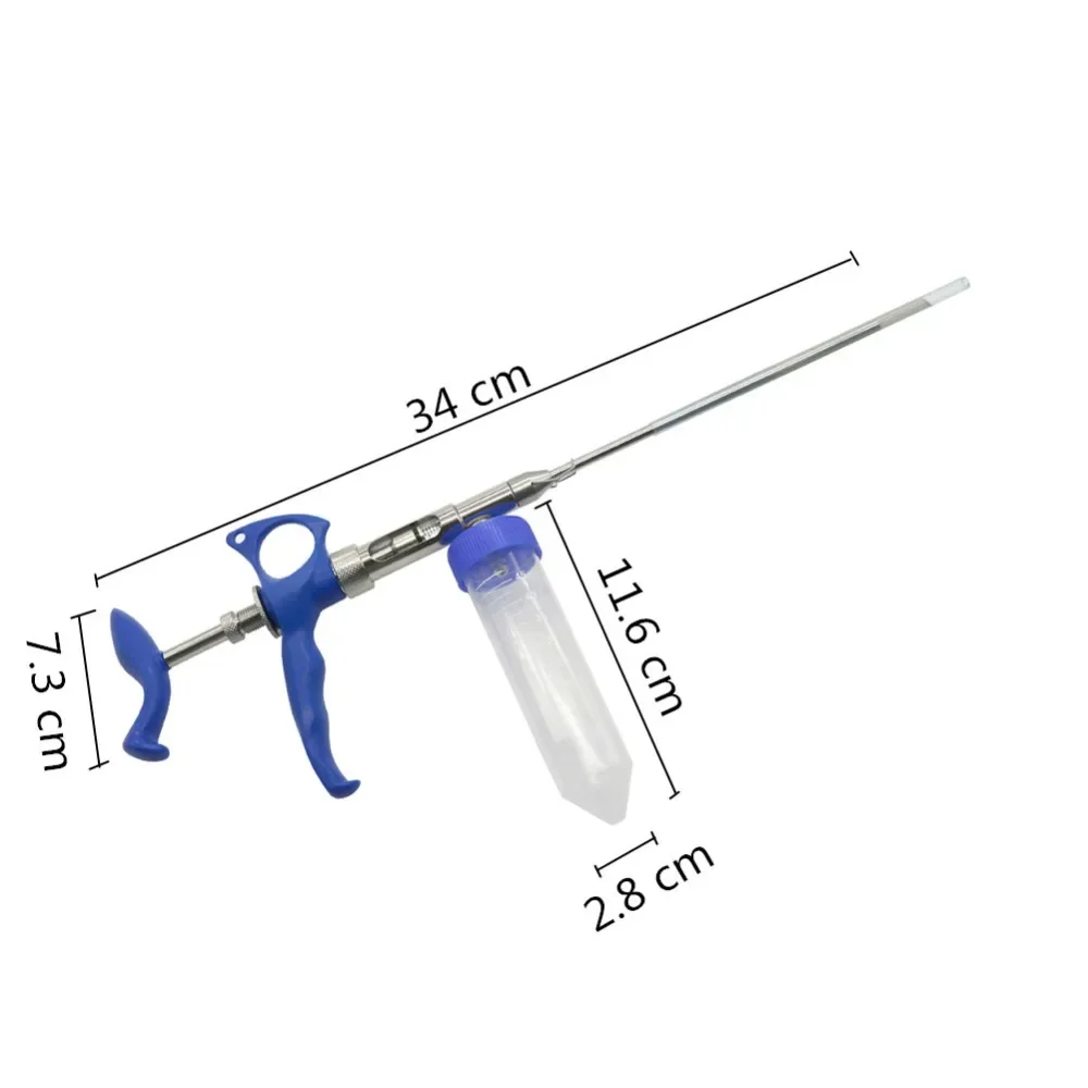 2mL Adjustable Rabbit Insemination Gun Farm equipment Rabbit Feeder Artificial Insemination tools with Vas Deferens