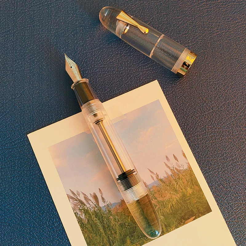 End Craftsman C4 Transparent Large Capacity Pen Holder Ink Storage Safety Valve Adult Student Business Writing Gift Pen