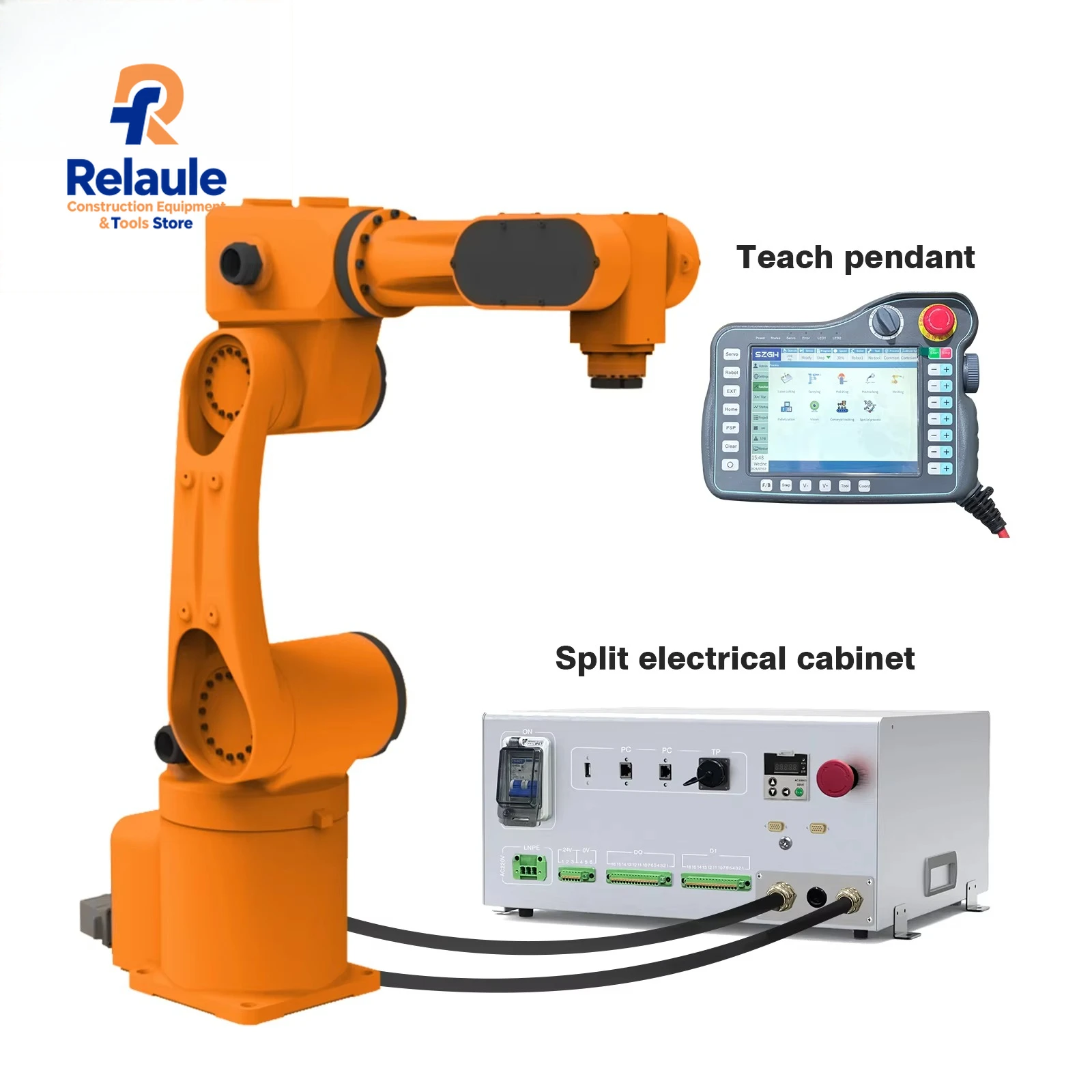 For CE Certified 6kg Load Capacity 6-Axis Servo-Electric Industrial Ro-bot Arm Unloading Automation PLC Motor Core Components