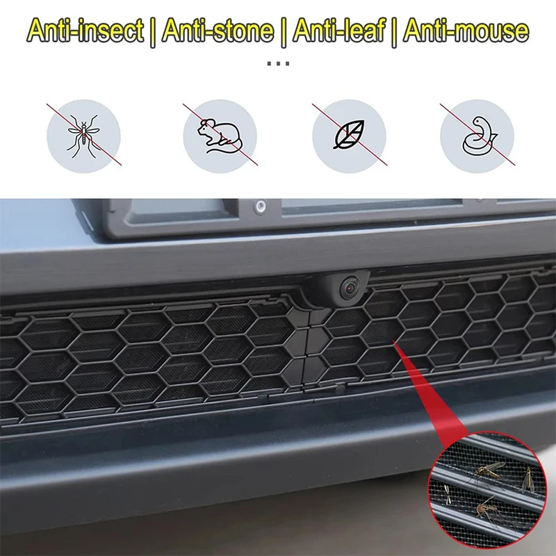 For Tesla ModelYL 2026 Launch Premium Performance Inner Vent Grille Lower Bumper Anti Insect Net Air Inlet Anti Dust Proof Cover