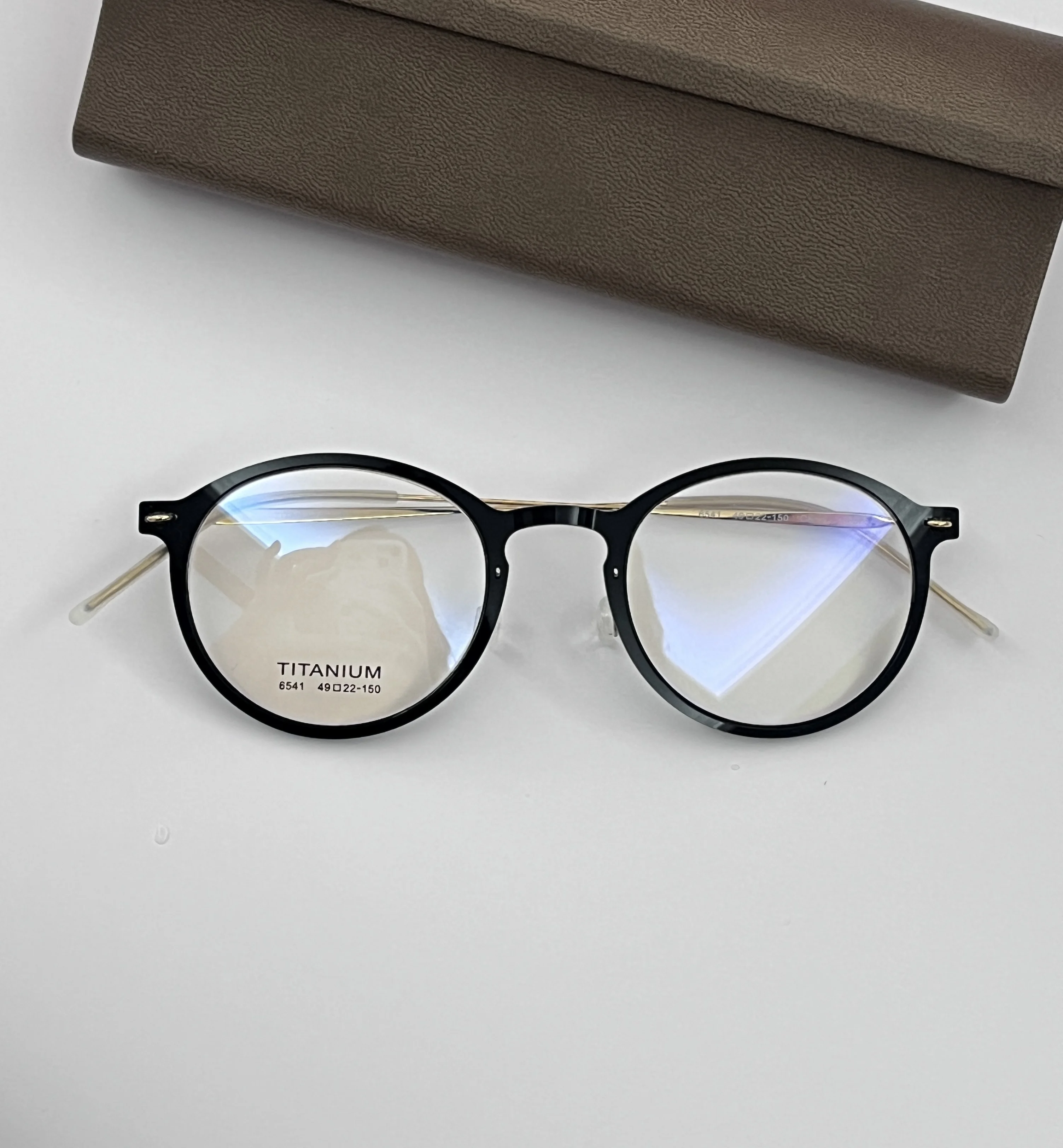 

Vintage Acetate Titanium Eyeglasses Frame Men Round Myopia Prescription Glasses Women Retro Optical Glasses Frame Eyewear