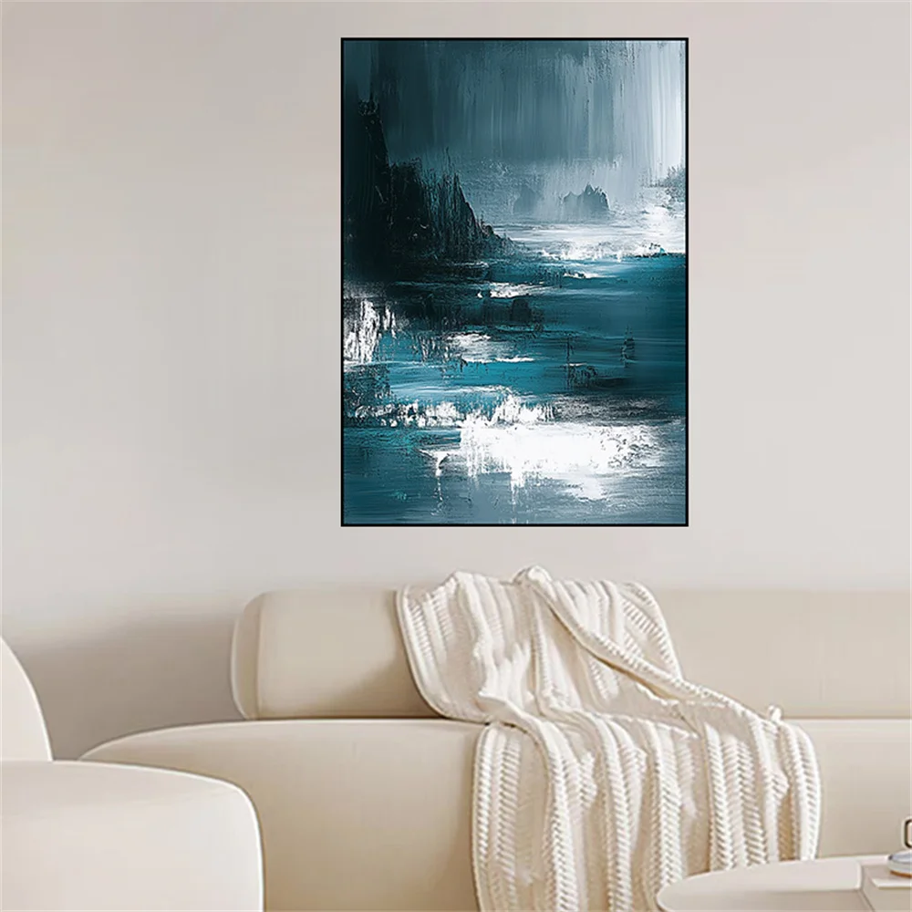 

Modern Minimalist Coloring Method Hand Drawn Abstract Oil Painting On Canvas Abstract Landscape Wall Paintings Decor Living Room