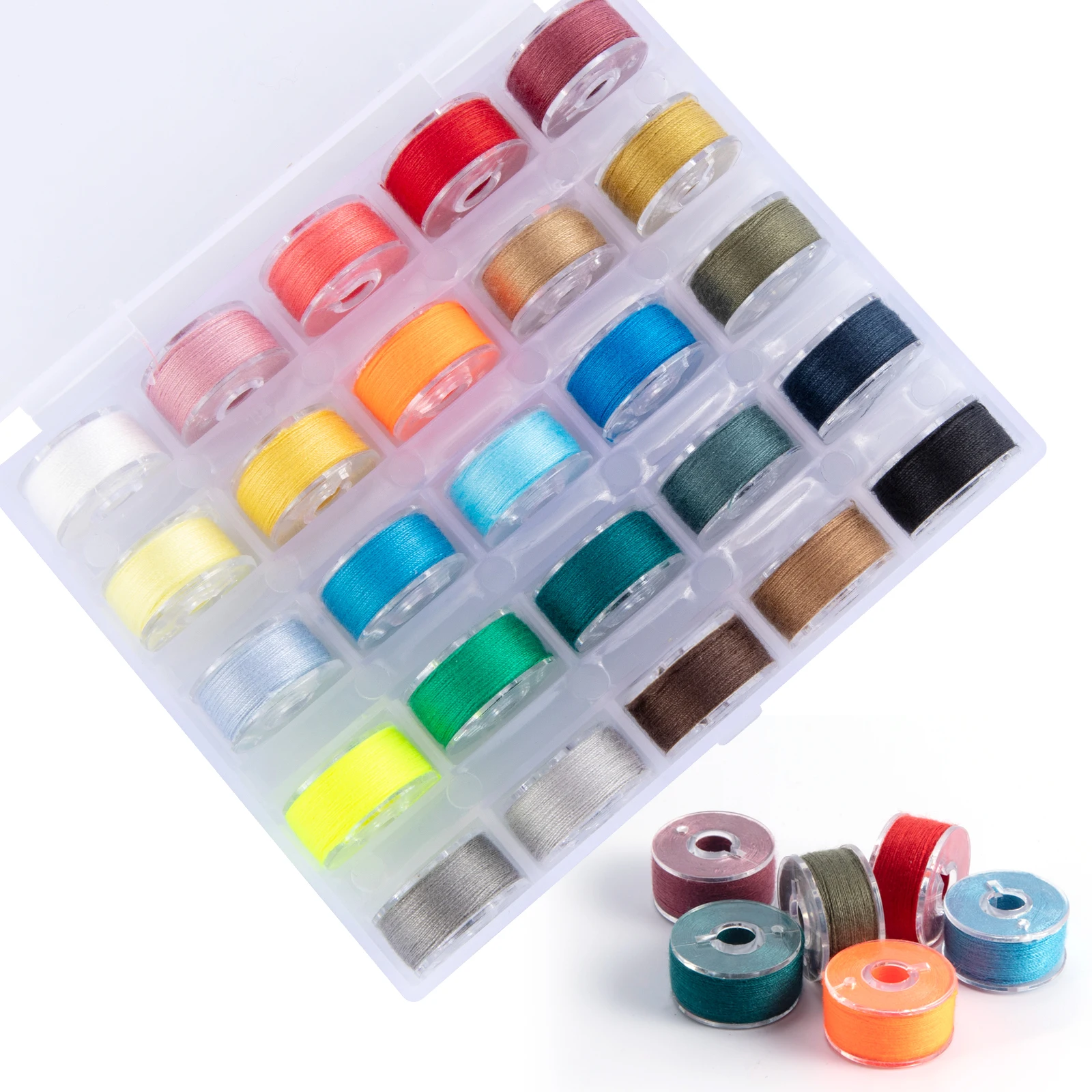 

25/36pcs Assorted 200D Fly Tying Thread for Size 6-14 Flies Fly Fishing Lure Making Material Midge Nymph Small Dry Flies Bass