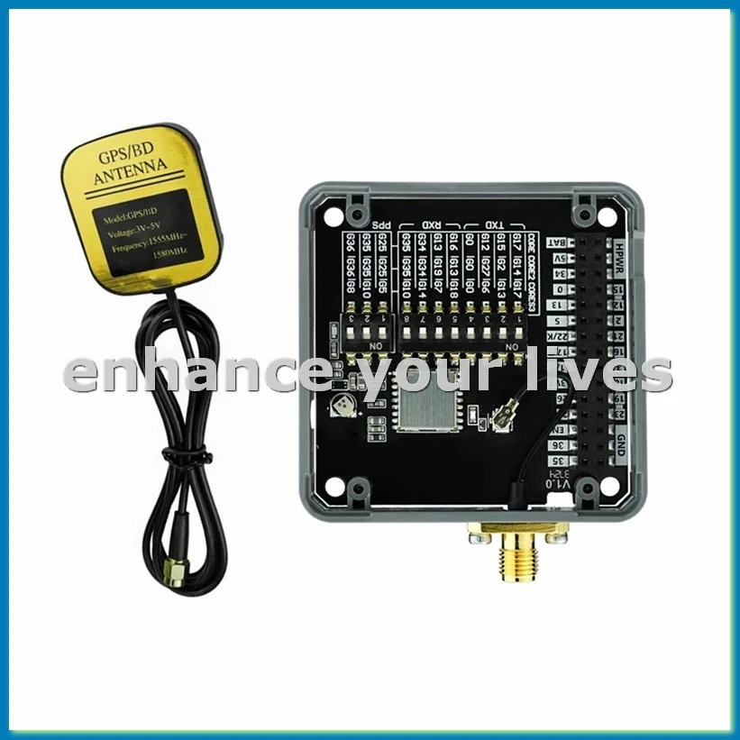 For GPS Module V2.0 with External Antenna AT6668 Multi-System GNSS Receiver for High-Precision Positioning-A23U
