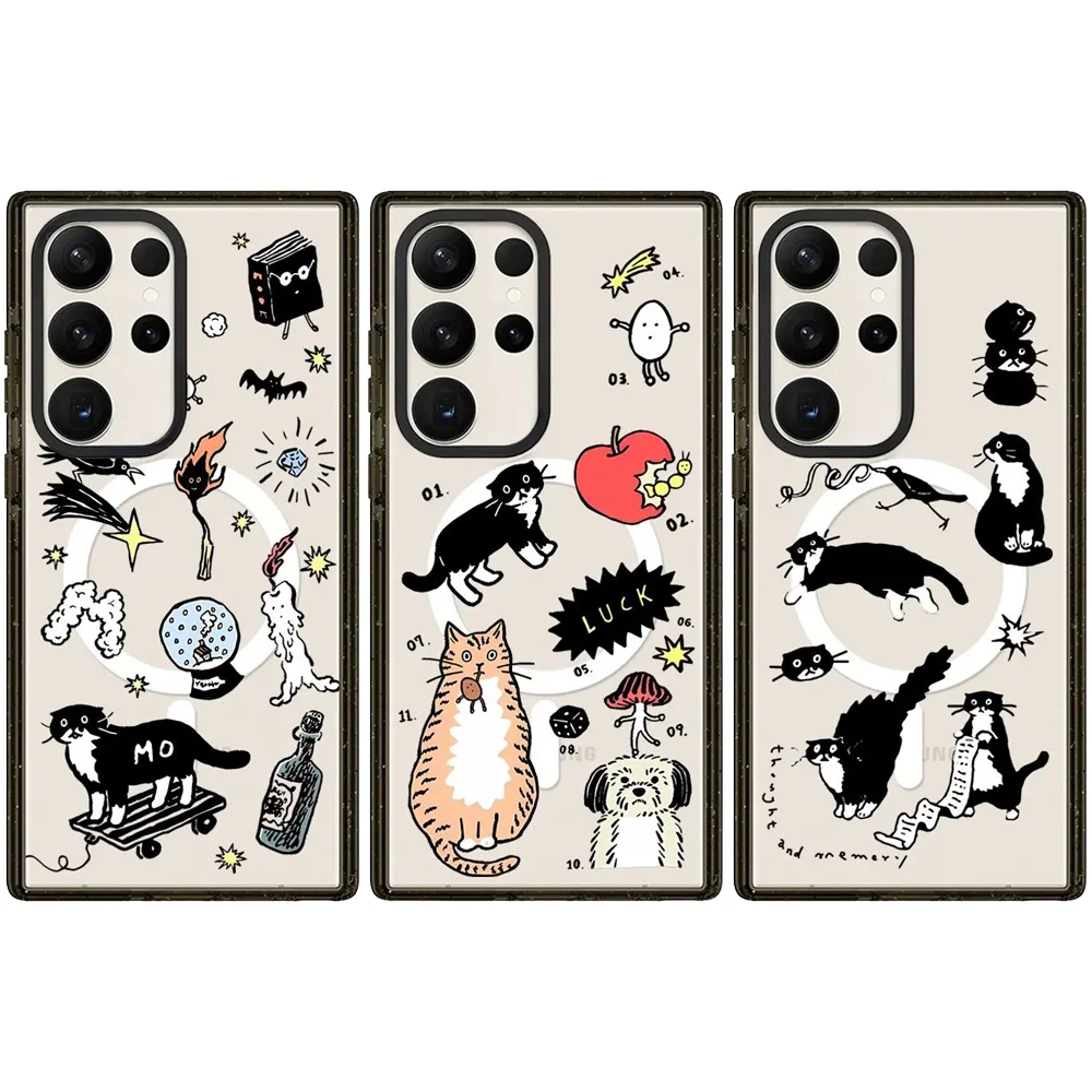

6050894 Acrylic Magnetic Case: Compatible with Samsung Galaxy S23 U S24U S25 S26 Ultra S25+ S26 Plus Shell