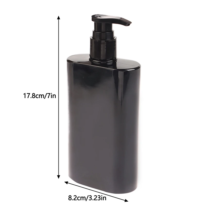 300ml Black Soap Dispenser For Bathroom Large Capacity Shampoo Shower Gel Bottles Refillable Lotion Liquid Storage Container