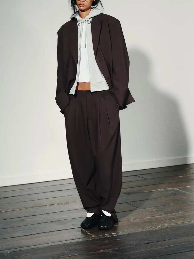 معطف بدلة نسائي وصل حديثًا لخريف 2025 سروال مطوي 2555 684 زي المرحلة العرقية Faion الصيني التقليدي