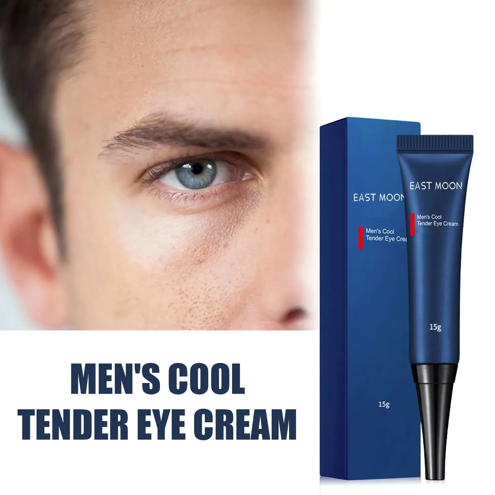 Men's Retinol Anti Wrinkle Eye Cream Removes Dark Circles Puffiness Fat Particles Reduces Fine Lines Moisturizes Brightens 15g