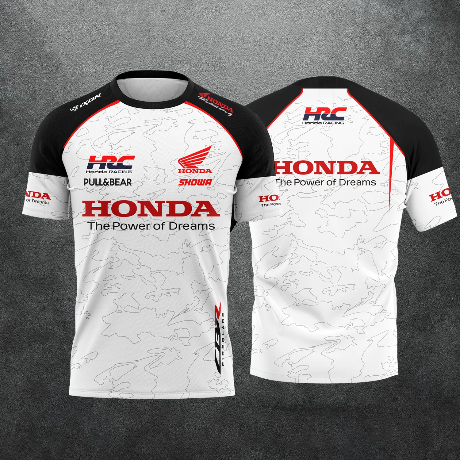 Camiseta de Carreras Honda 2026 de Secado Rápido y Transpirable para Hombre, Ropa Deportiva de Verano para Motociclistas, Manga Corta, Ligera para Actividades al Aire Libre