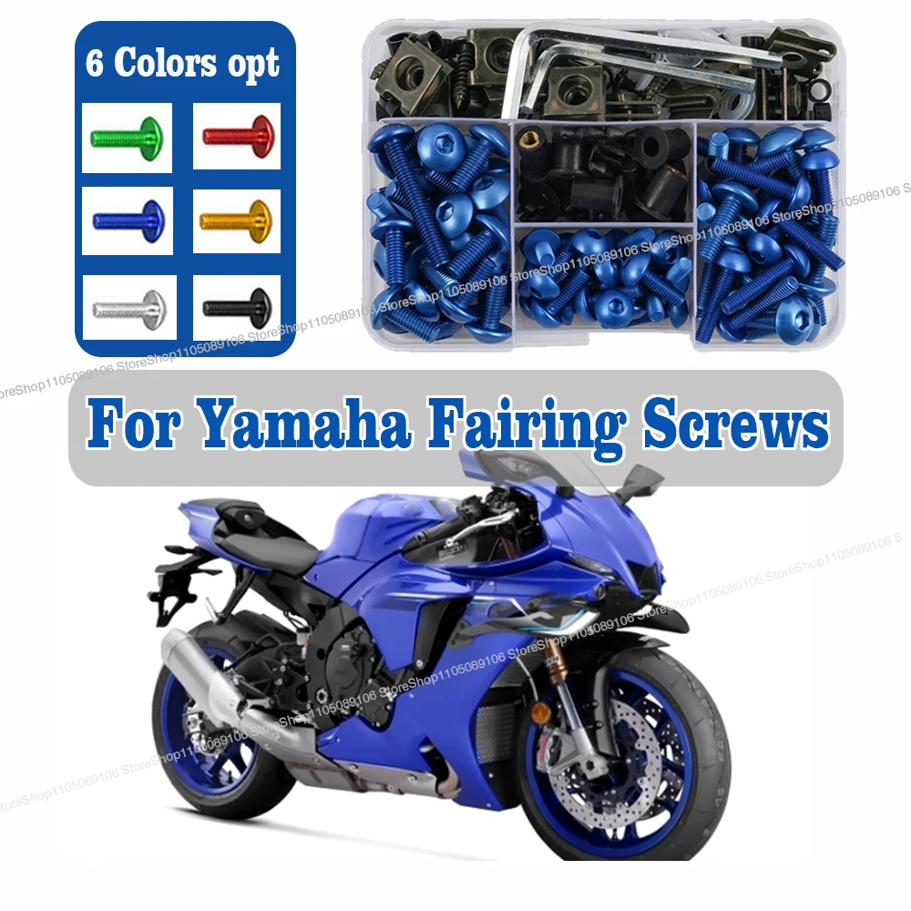 

For Yamaha MT 07 09 10 03 125 SP MT07 MT09 Tenere 700 Tracer 9 GT 900 9GT 900GT FJ-09 Motorcycle Fairing Screws Set Bolts Kit
