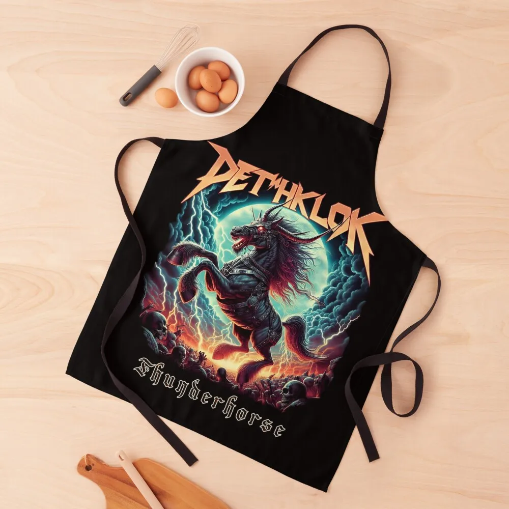 

Epic Dethklok Thunderhorse Apron Womens Dresses Woman Kitchen Costume Waiter Apron