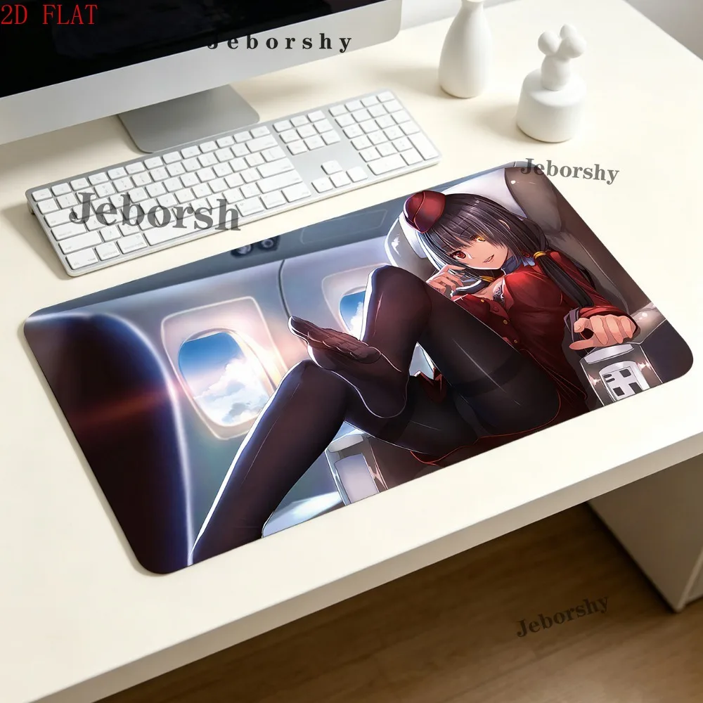 Date A Live Kurumi Tokisaki Anime Large Gaming Mouse Pad Non Slip Waterproof Stitched Edge Desk Mat For PC Gamer Office Gift