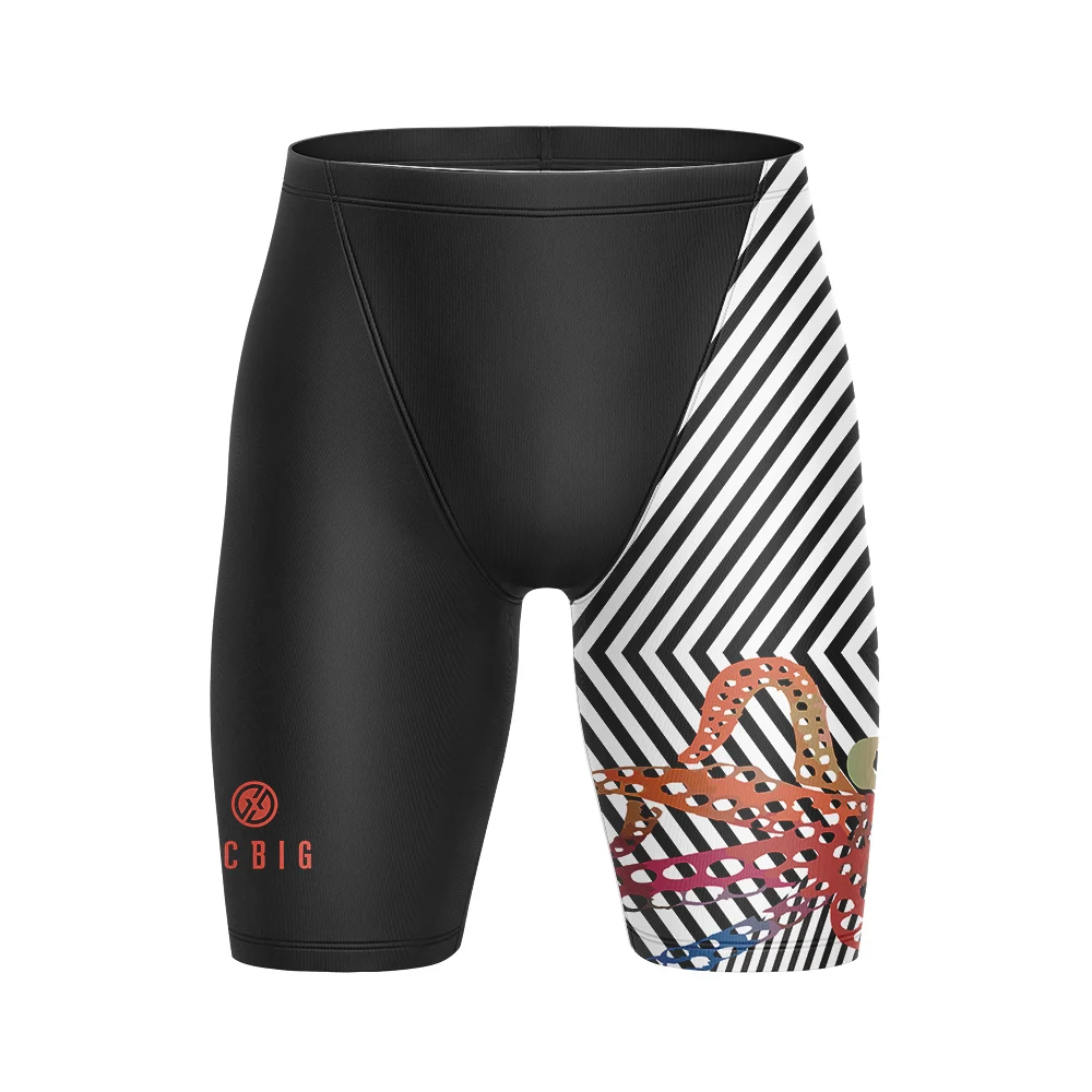 New Mens Summer Beach Swimming Jammers Trunks For Run Swimwear Jammer Gym Tight Surf Shorts Swim Uv Athletic Training Swim Pants