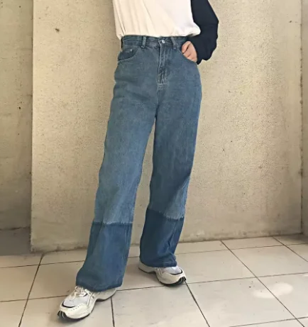 

2026 New Male Streetwear Fashion Hip Hop Vintage Trend Jeans Trousers Men Loose Casual Wide Leg Straight Denim Jeans Pants