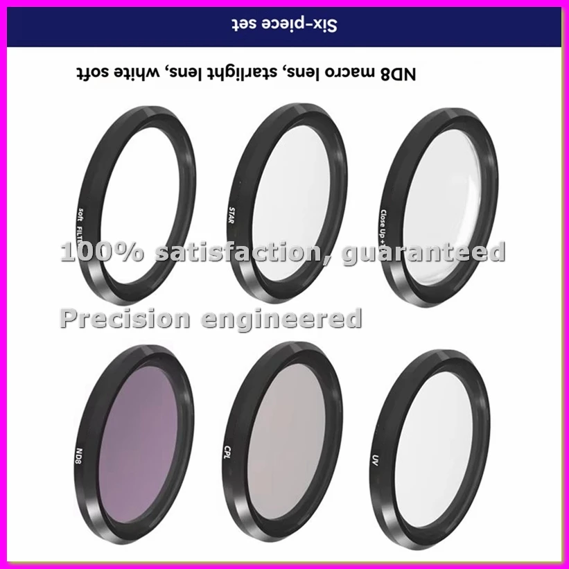

For GR3X Magnetic Filter Set for LX10 GR23 for G7x3 G7X2 ZV-1 Polarizer 6IN1-ABVP