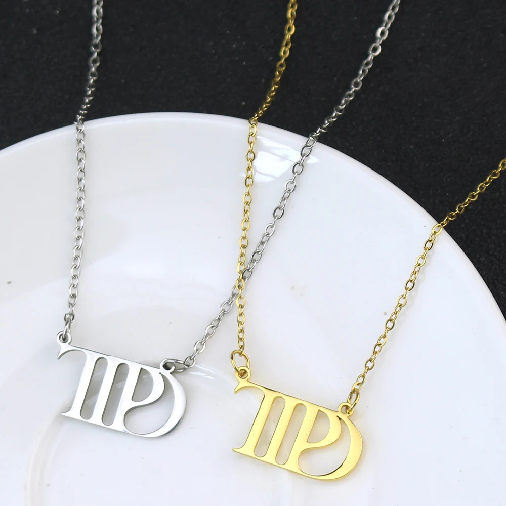 New Music Album Pendant Necklace Stainless Steel Chokers Taylor the Swift Tour Jewelry Gifts for Women Girls Fans
