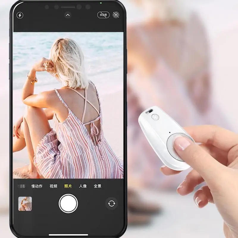 Bluetooth-compatible Shutter One-click Photo Mobile Phone Selfie Wireless Remote Video Controller For iPhone 14 Xiaomi