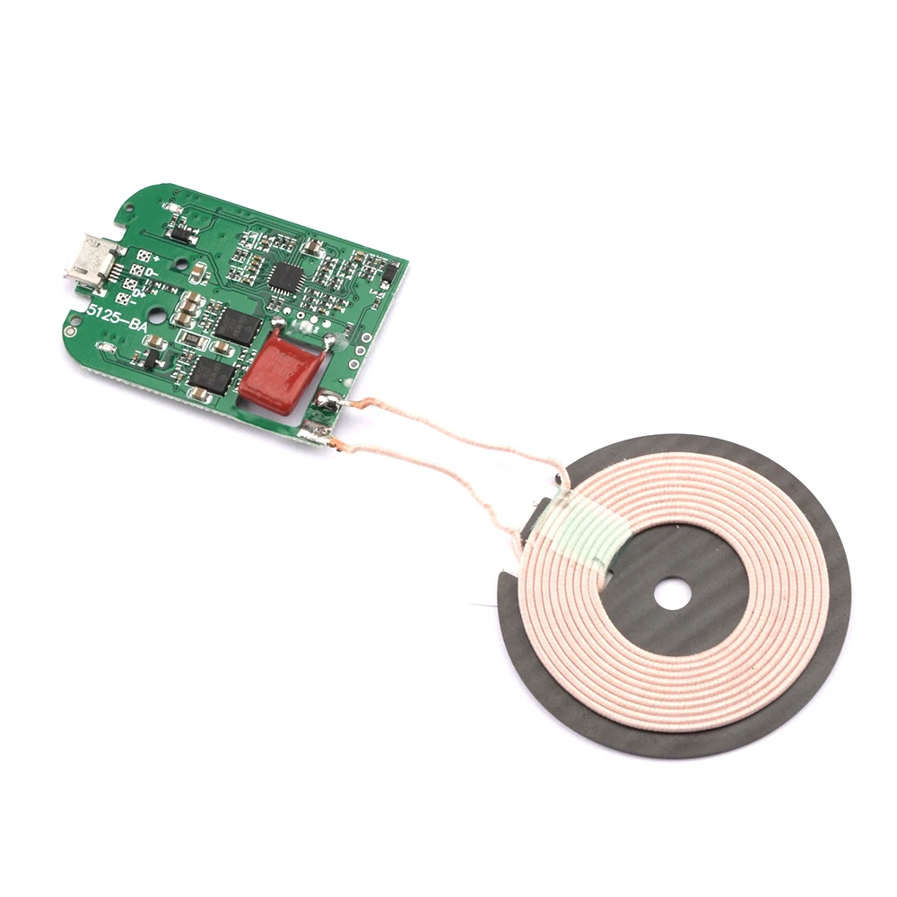 Universal Portable 5/10/15W Fast Charging Wireless Charger PCBA DIY Standard Accessories Transmitter Module Coil Circuit Board