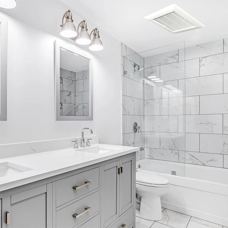 Ultra Quiet Bathroom Exhaust-fans with Humidity Sensors Delay Timer Powerful Ventilation Fan for Kitchen Laundry Pet Area Toilet view 6