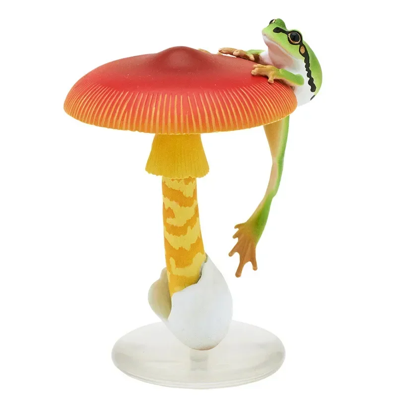 Gashapon Agaricus Campestris Suave Coleção Hylachinensis Pingente Kawaii Action Figure Modelo Brinquedos