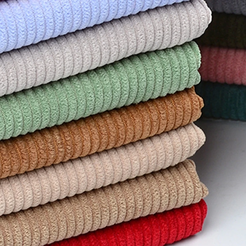 

652F Breathable Corduroy Fabric Solid Color Shirt Children's Sweater Fabric