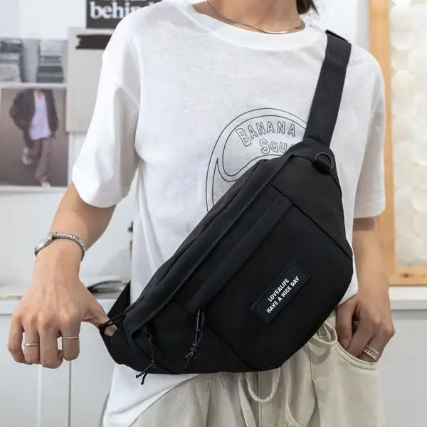 

Minimalist Outdoor Fashion Chest Bag Single Shoulder Crossbody Bag Cycling Backpack Casual Leisure Brand Trendy Street Style ...