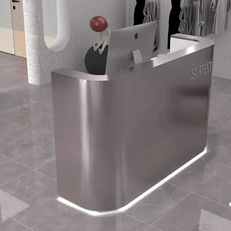 

Checkout Reception Desk Nail Salon Supermarket Podium Hotel Simple Spa Service Desk Modern Comptoir De Caisse Bar Furniture