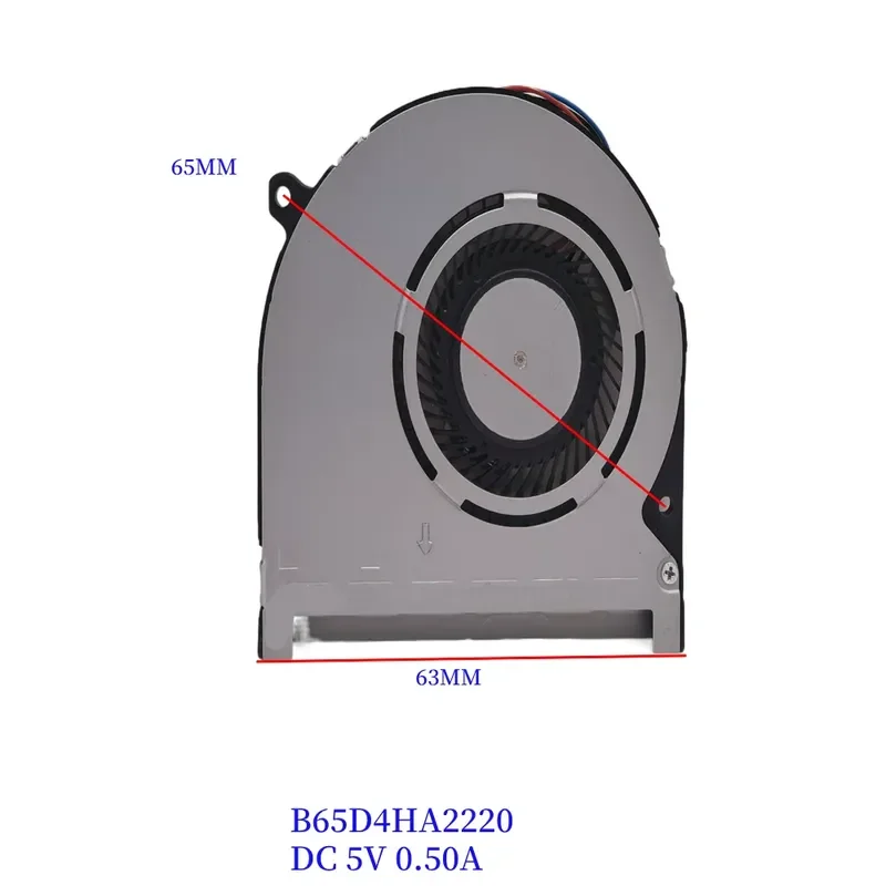 B65D4HA2220 5V Cooling Fan for One-Netbook T1 Laptop Replacement Internal CPU Cooler Heatsink Ventilation Parts