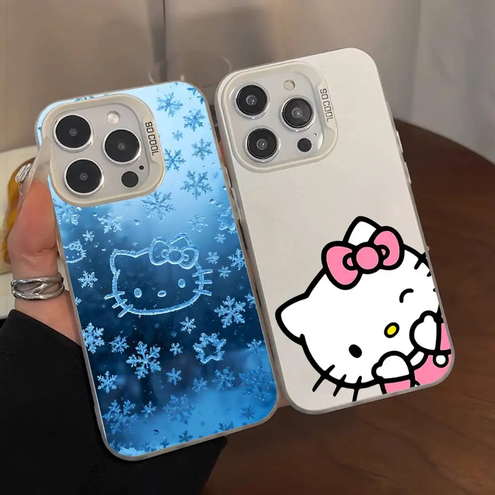 Cute Cartoon-H-hello-k-KittyS Kawaii Phone Case For IPhone 17 16 15 11 12 13 14 Pro Max 16 Plus 12 Mini 7 8 XR XS 15Pro MAX Cove