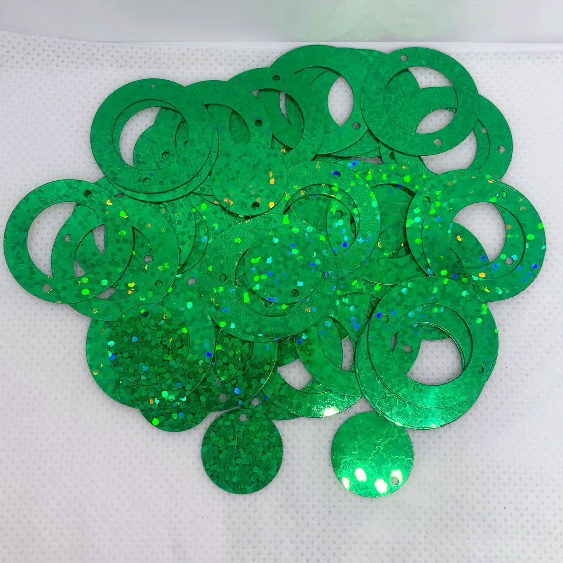 Diy Sequins 25mm 30mm Sequins Double Ring Sequins For Wedding Decoration Sequins Crafts Clothing Scrapbooking Accessories 10g
