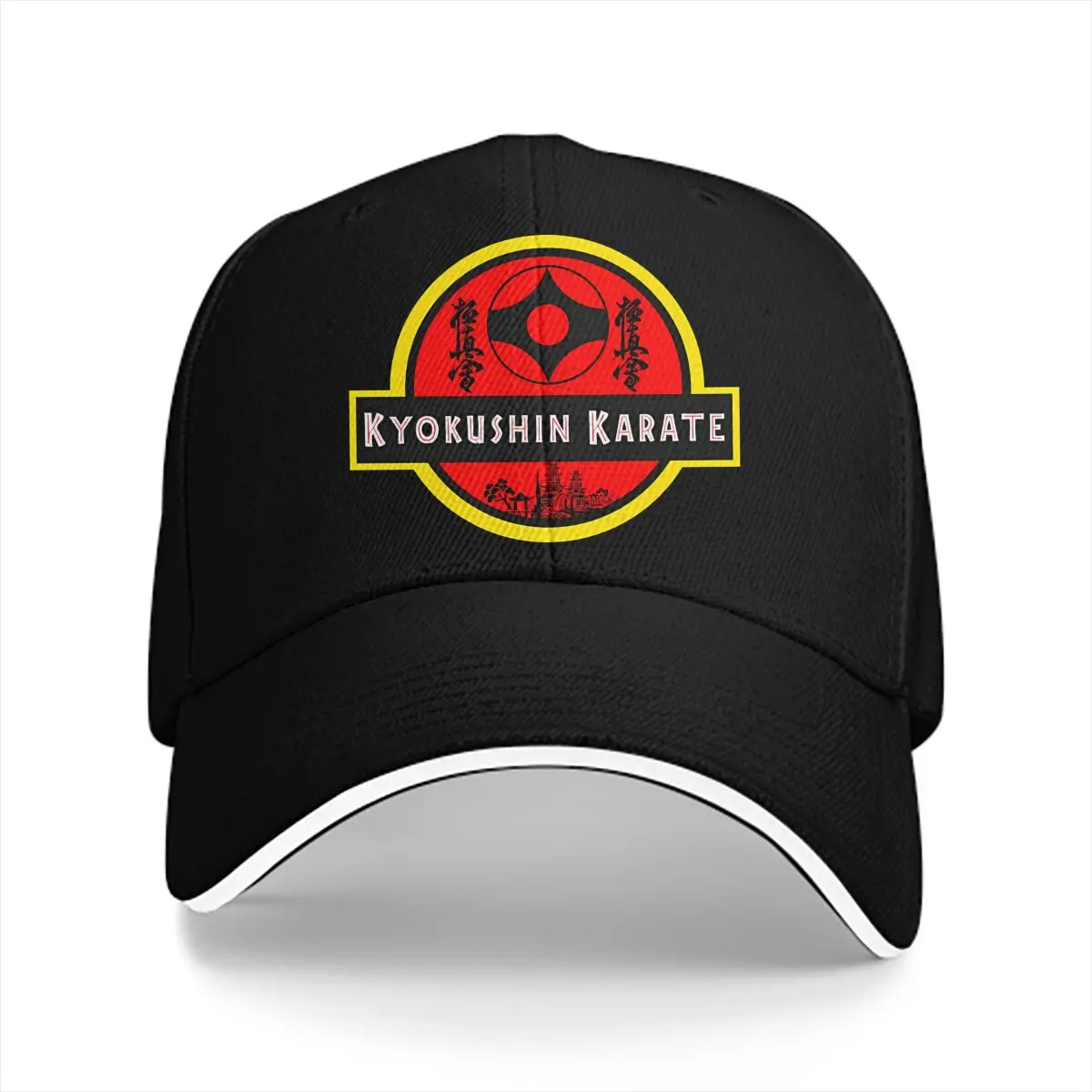 

Pure Color Dad Hats Jurassic Men's Hat Sun Visor Baseball Caps Kyokushin Karate Bushido Peaked Cap