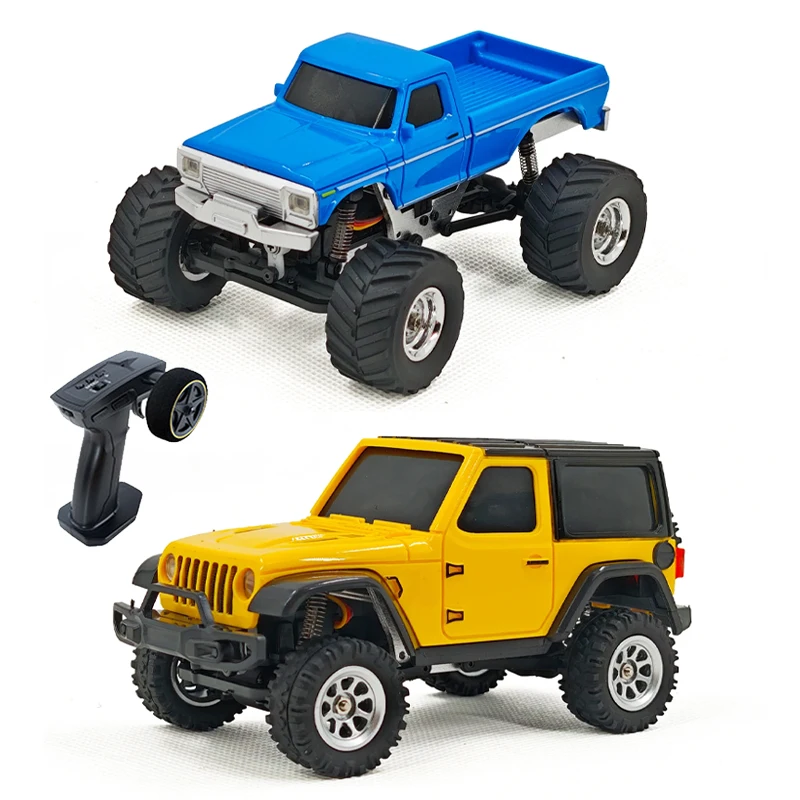Boy 1/36 RC Crawler Auto 4WD Mini Funkgesteuertes Geländefahrzeug mit Lichtsystem Kletterndes RC-Auto Ferngesteuert RTR Hobby-Modell Geschenk