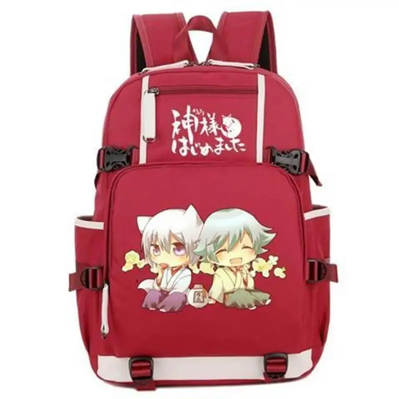 Anime Gra Oddychająca Siatka Czarny Niebieski Szary Różowy Czerwony Love Kamisama Himemashita Tornistry Plecaki Dziewczęce Chłopięce