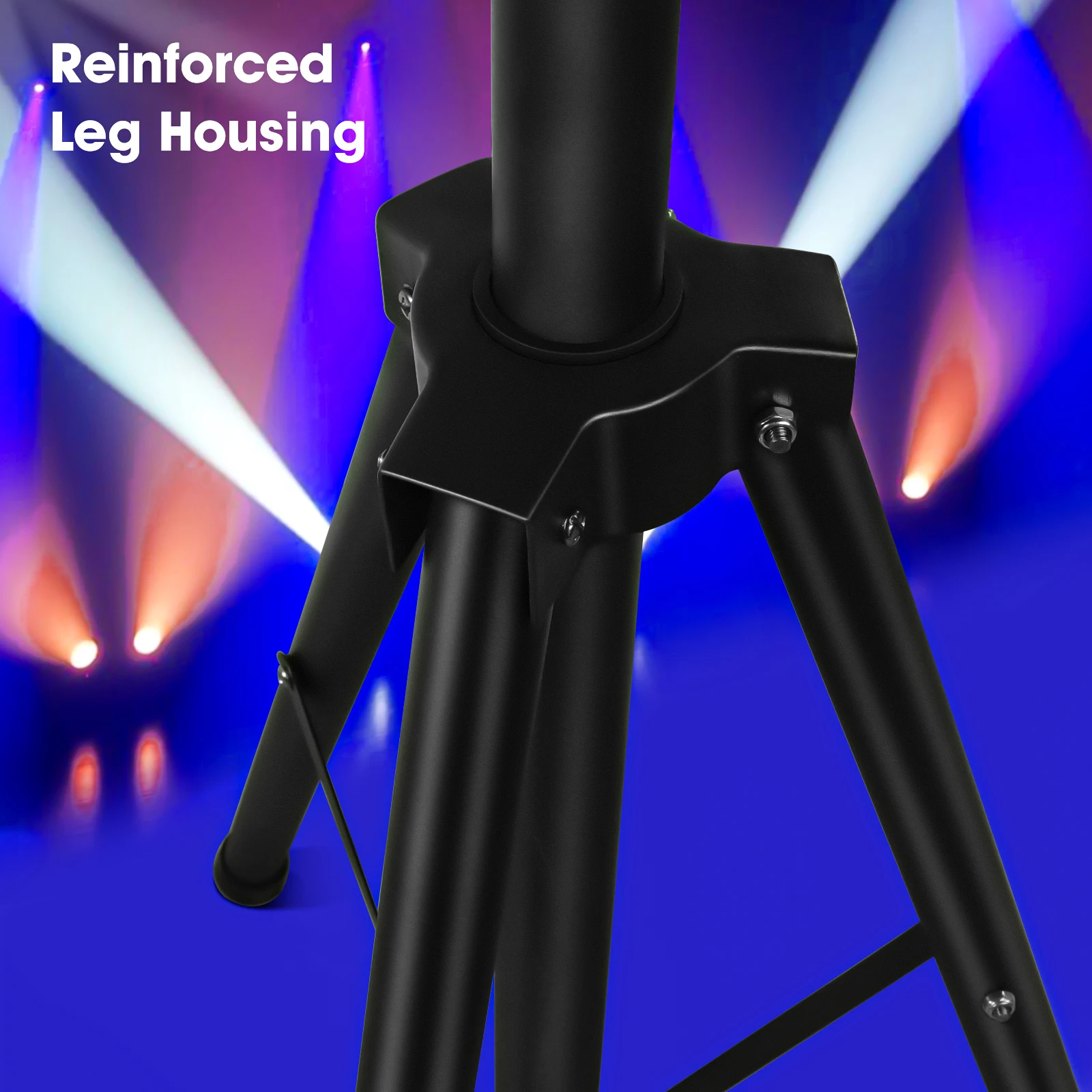 Yiflamefly Tripod DJ Light Stand Stage Lights Stand Adjustable 39-75 Inch DJ Lighting Tripod Mount for Wedding Concert Party