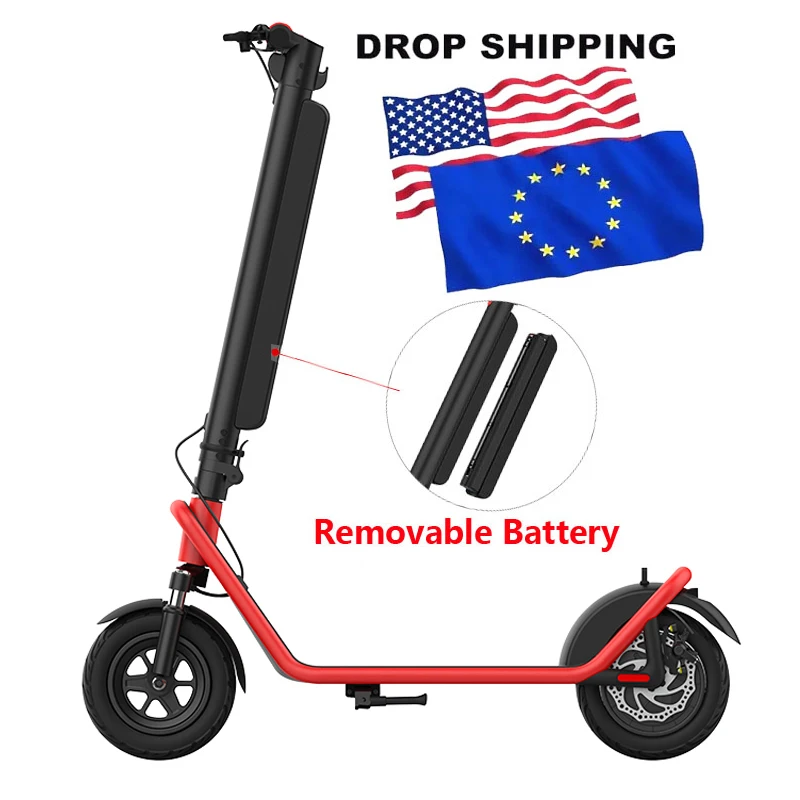 

X11 2-Wheel Electric Scooter With Removable Battery New Upgraded Stock From USA UK EU Warehouses Drop Shipping