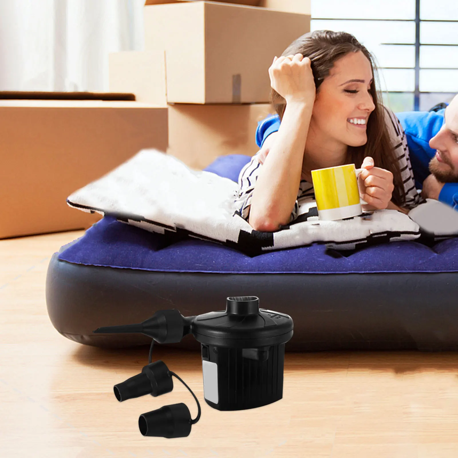 16 stuks opblaasbare pompsproeiers kunststof vervanging voor luchtmatraspomp efficiënte inflatie met draagbaar voor buiten