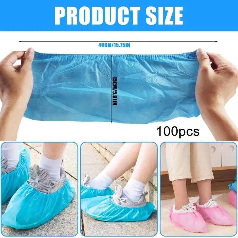 Slip Resistant Boot Covers Shoe Covering For Office Hospital Laboratory Home 547A