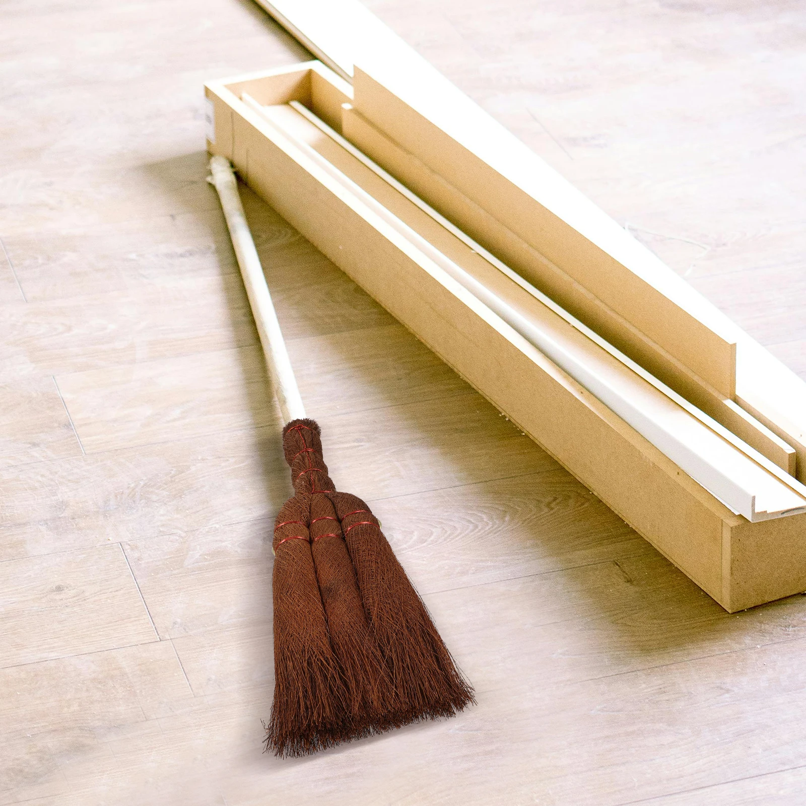 

Remover Ceiling Broom Head Cobweb Brush Cleaning Duster for Car Home Reusable Long Handle Dustpan Palm Broom
